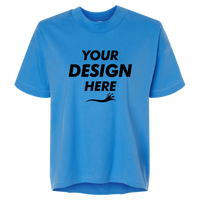 LAT Women's Hi-Lo Tee, Tradewind, Front view, Mockup