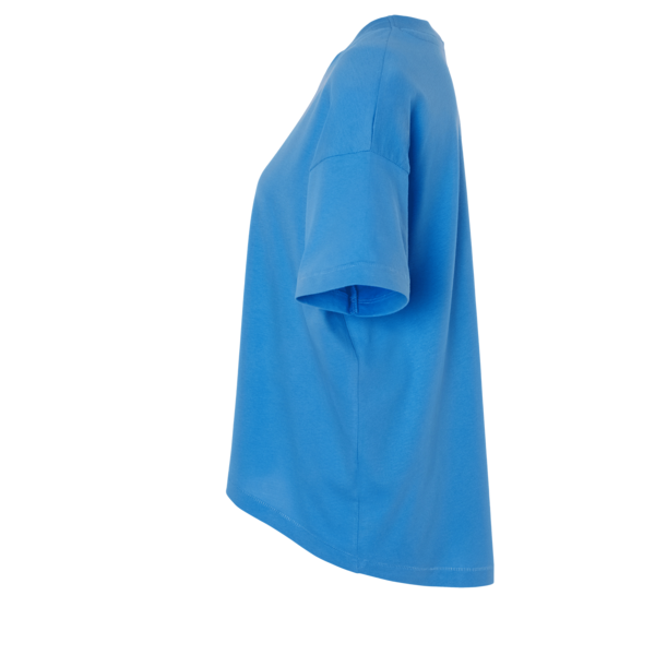 LAT Women's Hi-Lo Tee, Tradewind, Left Sleeve view