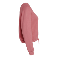 LAT Women's Relaxed 3-End Boxy Fleece Crewneck Sweatshirt, Mauvelous, Right Sleeve view