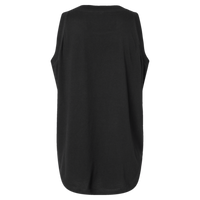 LAT Women's Relaxed Fine Jersey Tank, Black, Back view