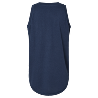 LAT Women's Relaxed Fine Jersey Tank, Denim, Back view