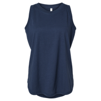 LAT Women's Relaxed Fine Jersey Tank, Denim, Front view