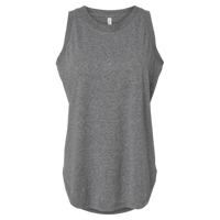LAT Women's Relaxed Fine Jersey Tank, Granite Heather, Front view