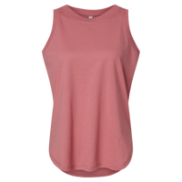 LAT Women's Relaxed Fine Jersey Tank, Mauvelous, Front view