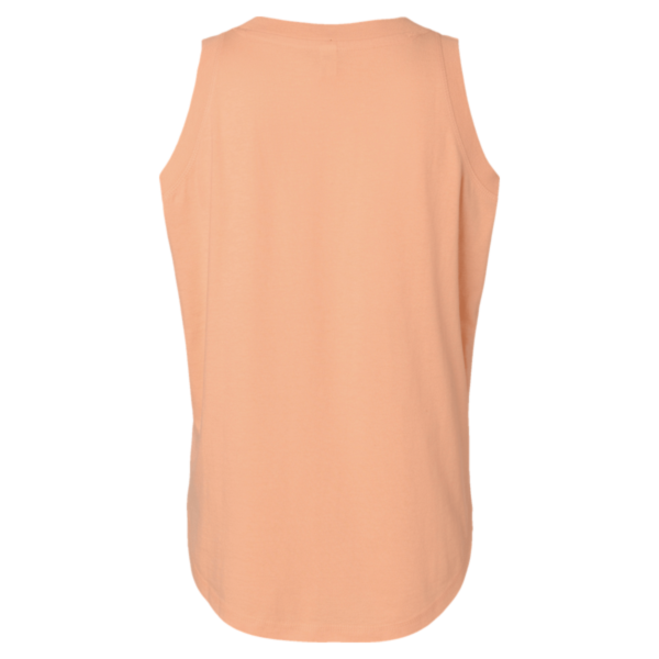 LAT Women's Relaxed Fine Jersey Tank, Peachy, Back view