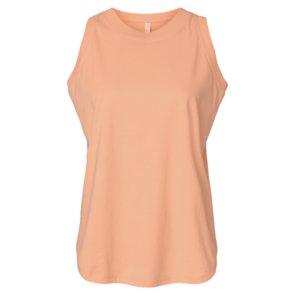 LAT Women's Relaxed Fine Jersey Tank, Peachy, Front view