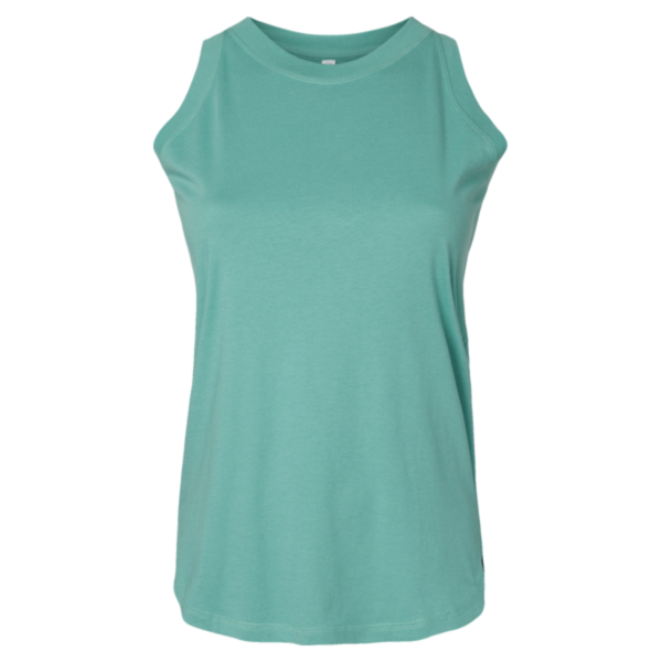 LAT Women's Relaxed Fine Jersey Tank, Saltwater, Front view