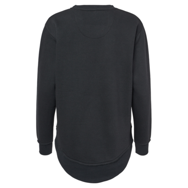 LAT Women's Weekend Fleece Crewneck Sweatshirt, Black, Back view