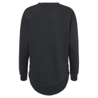 LAT Women's Weekend Fleece Crewneck Sweatshirt, Black, Back view