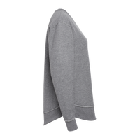 LAT Women's Weekend Fleece Crewneck Sweatshirt, Granite Heather, Right Sleeve view