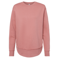 LAT Women's Weekend Fleece Crewneck Sweatshirt, Mauvelous, Front view