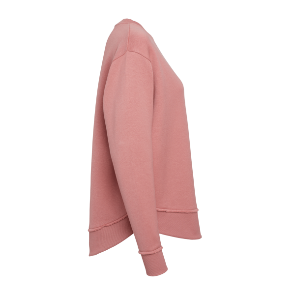LAT Women's Weekend Fleece Crewneck Sweatshirt, Mauvelous, Right Sleeve view