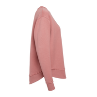 LAT Women's Weekend Fleece Crewneck Sweatshirt, Mauvelous, Right Sleeve view