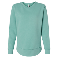 LAT Women's Weekend Fleece Crewneck Sweatshirt, Saltwater, Front view