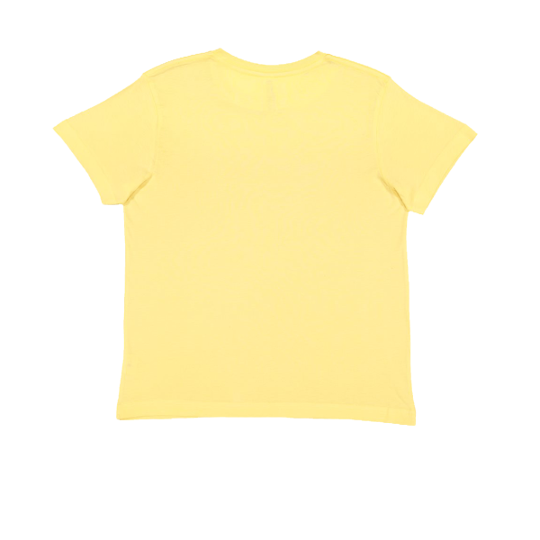 LAT Youth Fine Jersey Tee, Butter / Butter, Back view