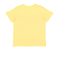 LAT Youth Fine Jersey Tee, Butter / Butter, Front view