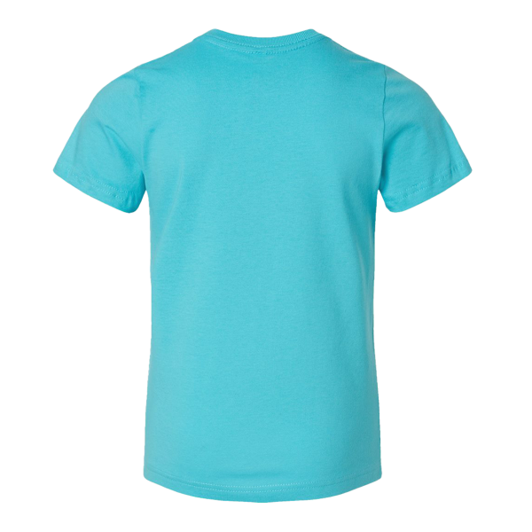 LAT Youth Fine Jersey Tee, Caribbean / Caribbean, Back view