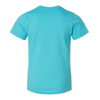 LAT Youth Fine Jersey Tee, Caribbean / Caribbean, Back view