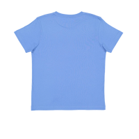 LAT Youth Fine Jersey Tee, Carolina Blue / Carolina Blue, Back view