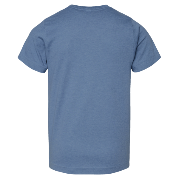 LAT Youth Fine Jersey Tee, Vintage Indigo / Vintage Indigo, Back view