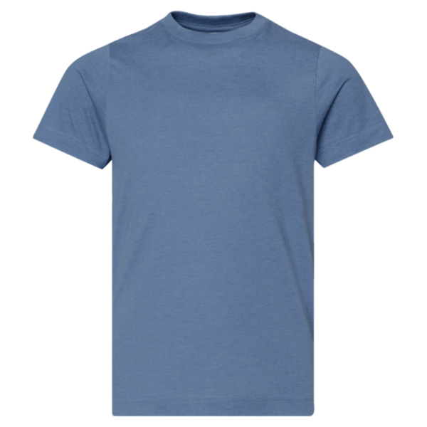 LAT Youth Fine Jersey Tee, Vintage Indigo / Vintage Indigo, Front view
