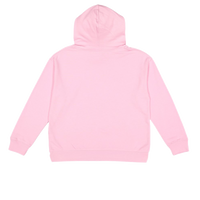 LAT Youth Fleece Hoodie Sweatshirt, Pink, Back view
