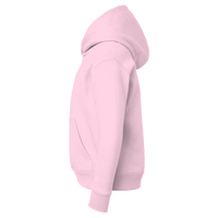 LAT Youth Fleece Hoodie Sweatshirt, Pink, Left Sleeve view