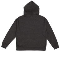 LAT Youth Fleece Hoodie Sweatshirt, Vintage Smoke, Back view