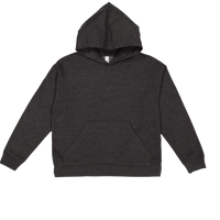 LAT Youth Fleece Hoodie Sweatshirt, Vintage Smoke, Front view