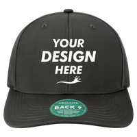 LEGACY Back Nine Cap, Black, Front view, Mockup