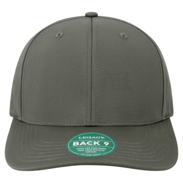 LEGACY Back Nine Cap, Dark Grey, Front view