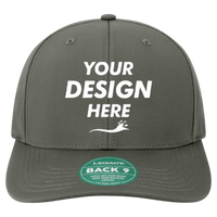 LEGACY Back Nine Cap, Dark Grey, Front view, Mockup