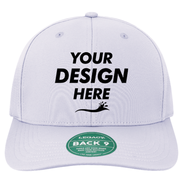 LEGACY Back Nine Cap, Icelandic Blue, Front view, Mockup