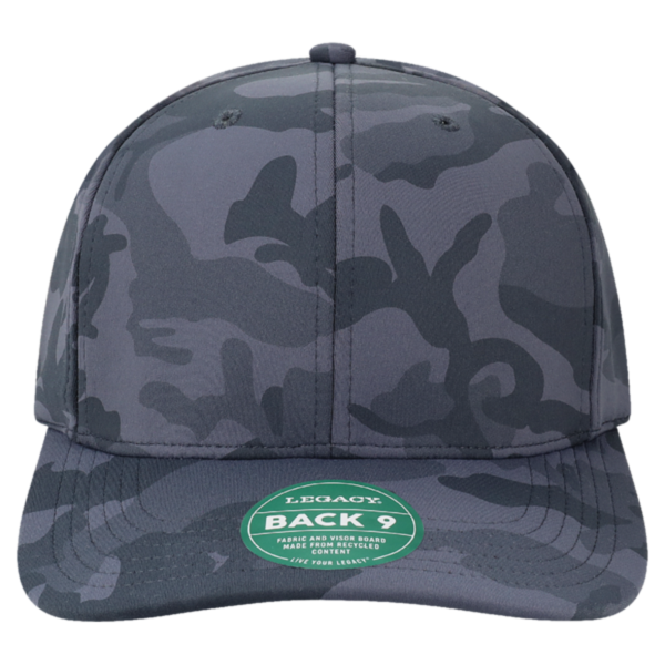 LEGACY Back Nine Cap, Midnight Camo, Front view