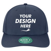 LEGACY Back Nine Cap, Navy, Front view, Mockup