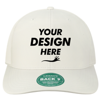 LEGACY Back Nine Cap, White, Front view, Mockup