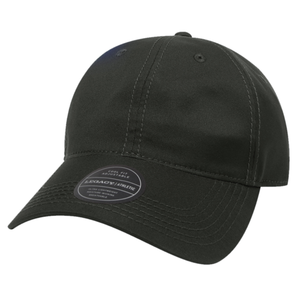 LEGACY Cool Fit Adjustable Cap, Black, Front view