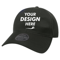 LEGACY Cool Fit Adjustable Cap, Black, Front view, Mockup
