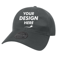 LEGACY Cool Fit Adjustable Cap, Dark Grey, Front view, Mockup