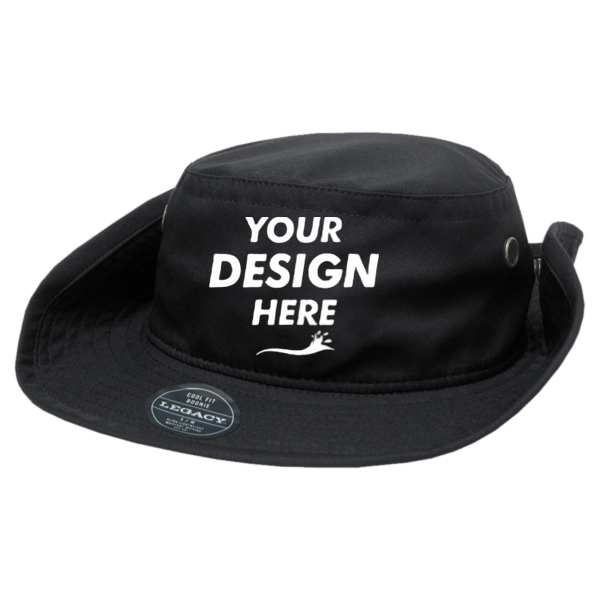 LEGACY Cool Fit Booney, Black, Front view, Mockup