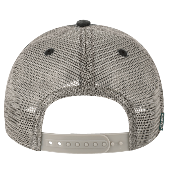 LEGACY Dashboard Trucker Cap, Black / Camel / Grey, Back view