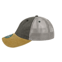 LEGACY Dashboard Trucker Cap, Black / Camel / Grey, Left Side view