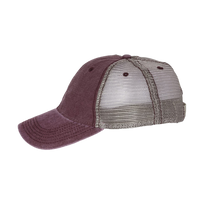 LEGACY Dashboard Trucker Cap, Burgundy / Grey / Grey, Left Side view
