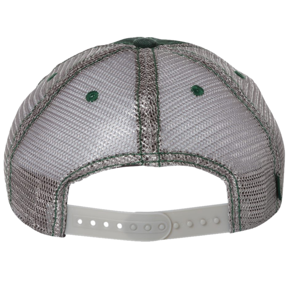 LEGACY Dashboard Trucker Cap, Dark Green / Grey / Grey, Back view