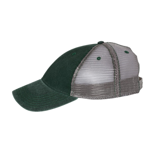LEGACY Dashboard Trucker Cap, Dark Green / Grey / Grey, Left Side view