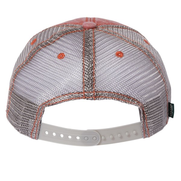 LEGACY Dashboard Trucker Cap, Nantucket Red / Grey / Grey, Back view