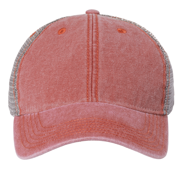 LEGACY Dashboard Trucker Cap, Nantucket Red / Grey / Grey, Front view