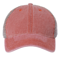 LEGACY Dashboard Trucker Cap, Nantucket Red / Grey / Grey, Front view