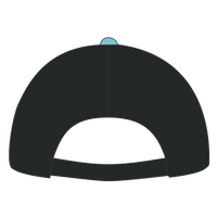 LEGACY Five-Panel Adjustable Cap, Aqua Aztec / Black, Back view