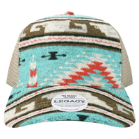LEGACY Five-Panel Adjustable Cap, Aztec / Aztec, Front view